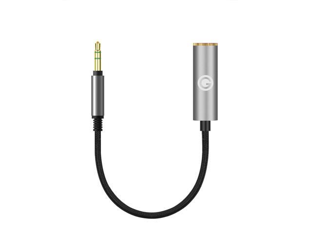 Geekria Apollo 3.5mm Stereo Male to 4.4mm Balanced Female Adapter Cord / 5 Cores Conversion Audio Cable, Aluminum Alloy Casing, PP Yarn-Braided...