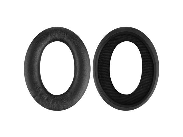 Geekria QuickFit Protein Leather Replacement Ear Pads for SONY MDR-NC60 Headphones Earpads, Headset Ear Cushion Repair Parts (Black)