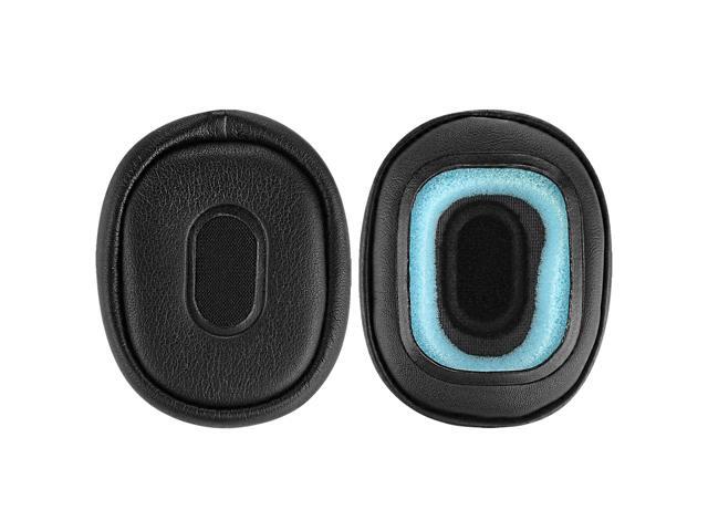 Geekria QuickFit Protein Leather Replacement Ear Pads for Sony MDR-NC40 Headphones Ear Cushions, Headset Earpads, Ear Cups Repair Parts (Black)