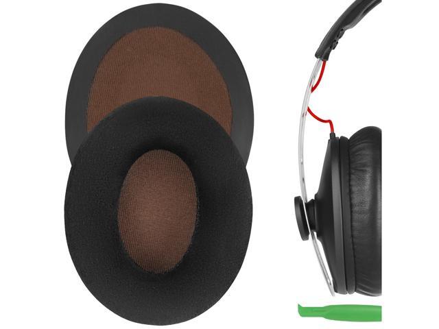 Geekria Comfort Velour Replacement Ear Pads for Sennheiser Momentum On-Ear Headphones Earpads, Headset Ear Cushion Repair Parts (Black Velvet)