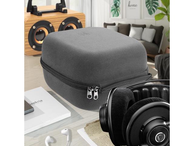 Geekria Shield Case Compatible with AKG K872 Master K872 K812 K712 PRO K702 K701 K612 PRO Replacement Protective Hard Shell Travel Carrying Bag with Cable Storage (Microfiber Grey) - image 6