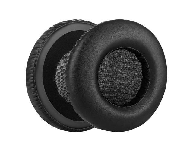Geekria QuickFit Protein Leather Replacement Ear Pads for AKG K550, K551, K553 MKII Headphones Earpads, Headset Ear Cushion Repair Parts (Black)