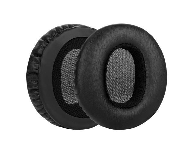 Geekria QuickFit Protein Leather Replacement Ear Pads for Sennheiser Momentum Over-Ear Headphones Earpads, Headset Ear Cushion Repair Parts (Black)