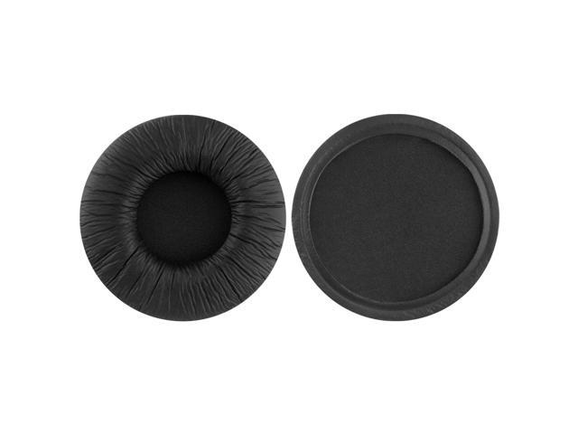 Geekria QuickFit Protein Leather Replacement Ear Pads for Sony MDR-V55 V500DJ Headphones Earpads, Headset Ear Cushion Repair Parts (Black)