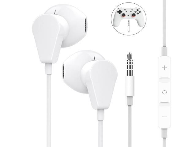 Geekria 3.5mm Earbuds with Microphone, Compatible with PS4, Google Stadia, Luna, Xbox One, Laptop, PC, Smartphone, Gaming Headset with Microphone...