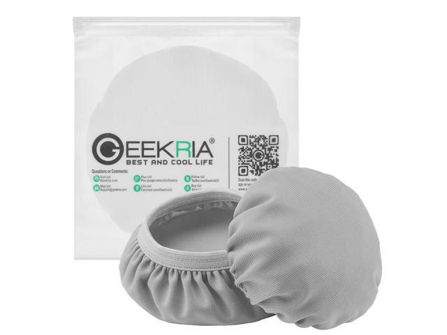Geekria 2 Pairs Large Flex Fabric Washable Headphone Covers/Earphone Covers/Ear Pads Protector/Stretchable Sanitary Earcup, Fits 4.33'-6.29'...
