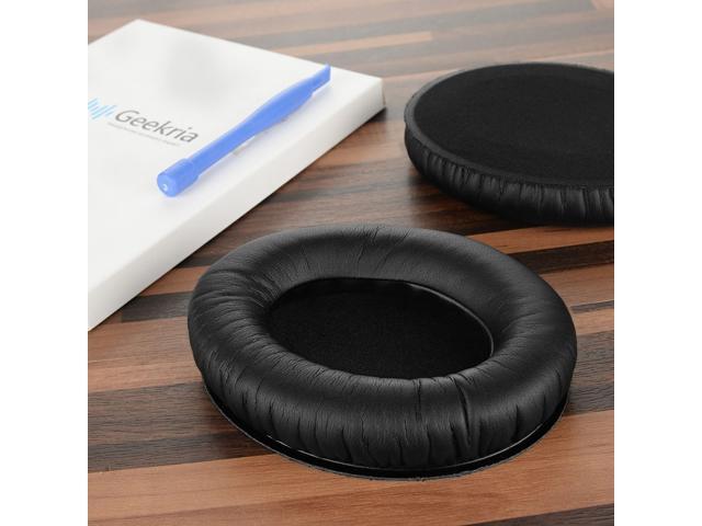 Geekria QuickFit Protein Leather Replacement Ear Pads for Sennheiser HD418, HD419, HD428, HD429, HD439, HD438, HD448, HD449 Headphones Earpads,...