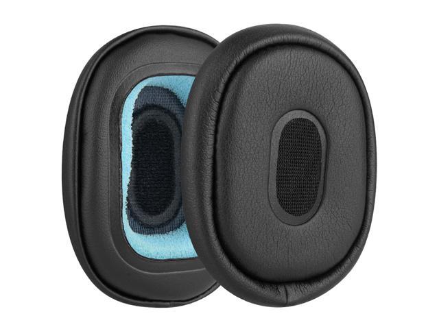 Geekria QuickFit Protein Leather Replacement Ear Pads for Sony MDR-NC40 Headphones Ear Cushions, Headset Earpads, Ear Cups Repair Parts (Black)