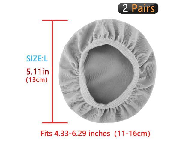 Geekria 2 Pairs Large Flex Fabric Washable Headphone Covers/Earphone Covers/Ear Pads Protector/Stretchable Sanitary Earcup, Fits 4.33'-6.29'...