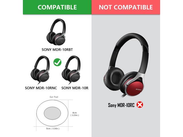 Geekria QuickFit Protein Leather Replacement Ear Pads for SONY MDR-10RBT, MDR-10RNC, MDR-10R Headphones Ear Cushions, Headset Earpads, Ear Cups...