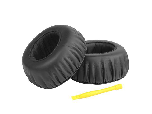 Geekria QuickFit Protein Leather Replacement Ear Pads for SONY MDR-XB700 Headphones Earpads, Headset Ear Cushion Repair Parts (Black)