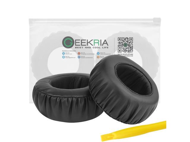 Geekria QuickFit Protein Leather Replacement Ear Pads for SONY MDR-XB700 Headphones Earpads, Headset Ear Cushion Repair Parts (Black)