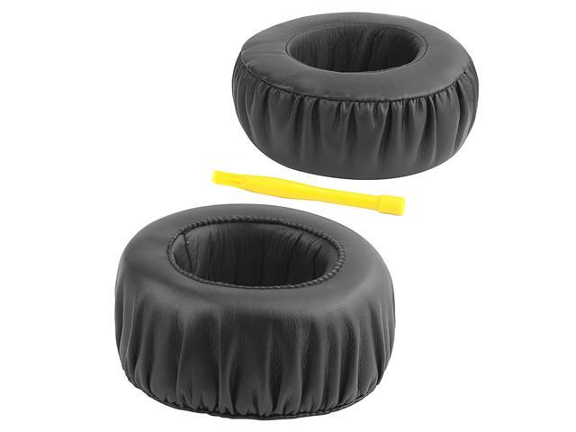 Geekria QuickFit Protein Leather Replacement Ear Pads for SONY MDR-XB700 Headphones Earpads, Headset Ear Cushion Repair Parts (Black)