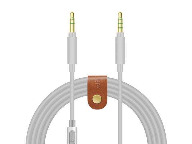 Geekria QuickFit Audio Cable with Mic Compatible with V-MODA Crossfade 2, LP, LP2, M-200, M-100, M-80, V-80 Cable, 3.5mm Aux Replacement Stereo...