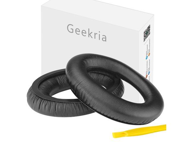Geekria QuickFit Protein Leather Replacement Ear Pads for Sennheiser HD380 PRO, PC350, PXC350, PXE350, HME95, PC350 SE, HMEC250, HD380 Headphones...