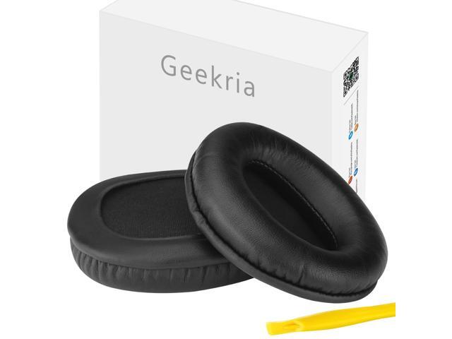 Geekria QuickFit Protein Leather Replacement Ear Pads for HyperX Cloud Flight, Cloud Flight S, Cloud Stinger Gaming Headphones Ear Cushions,...