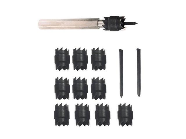 13 in 1 Stainless Steel Drill Bits Tapper Carbide High Speed Steel Opener (Black)