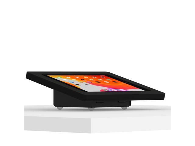 VidaMount Black Exposed Rear Camera Enclosure and Fixed Tilted 15° Desk / Surface Mount [Bundle] compatible with iPad 10.2' (7th & 8th Gen)