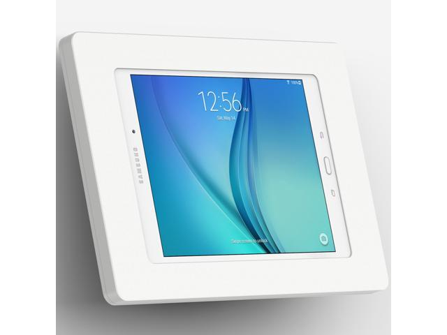VidaMount White Enclosure and Fixed Tilted 15Â° Wall Mount [Bundle] compatible with Samsung Galaxy Tab A 9.7