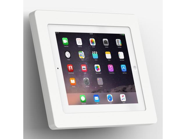 VidaMount White Enclosure and Fixed Tilted 15Â° Wall Mount [Bundle] compatible with iPad 2/3/4