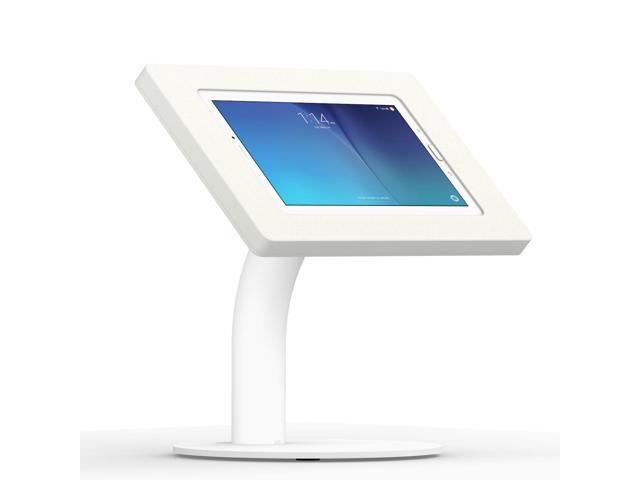 VidaMount White Enclosure and Portable Fixed Stand [Bundle] compatible with Samsung Galaxy Tab E 9.6