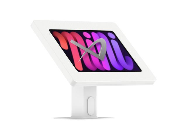VidaMount White Exposed Rear Camera Enclosure and Rotating & Tilting Desk/Table Mount [Bundle] compatible with iPad Mini (6th Gen)