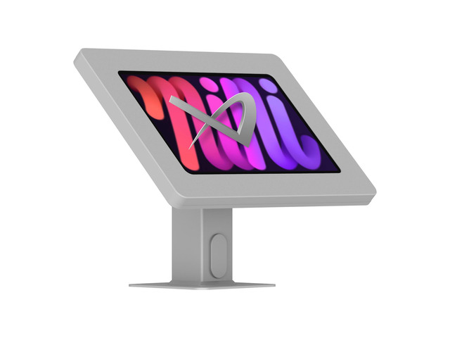 VidaMount Light Grey Enclosure and Rotating & Tilting Desk/Table Mount [Bundle] compatible with iPad Mini (6th Gen)