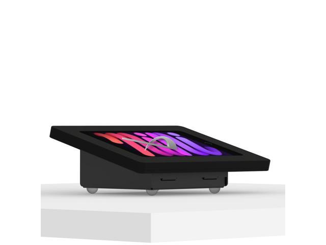 VidaMount Black Enclosure and Fixed Tilted 15° Desk / Surface Mount [Bundle] compatible with iPad Mini (6th Gen)