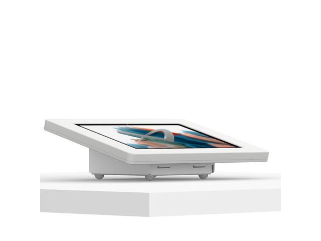 VidaMount White Enclosure and Fixed Tilted 15Â° Desk / Surface Mount [Bundle] compatible with Samsung Galaxy Tab A8 10.5 (2021)