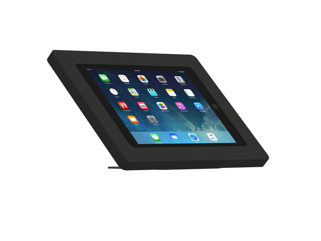 VidaMount Black Enclosure and Adjustable Tilt and Swivel Desk / Table Mount [Bundle] compatible with iPad (5th / 6th Gen) 9.7'/Pro 9.7', Air 1/2