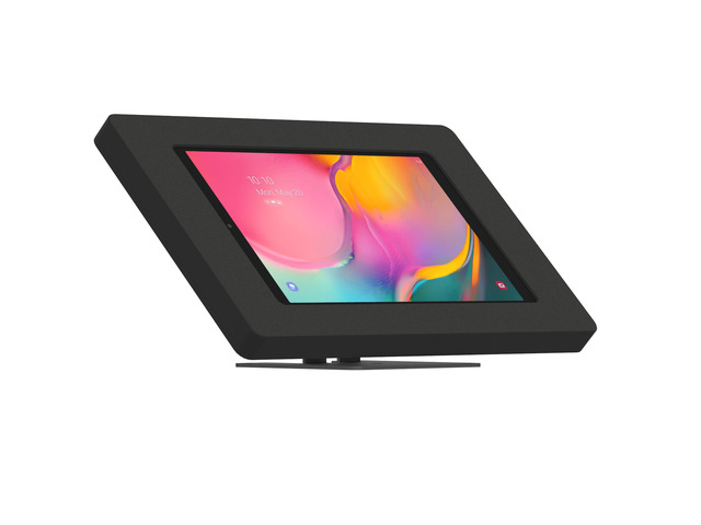 VidaMount Black Enclosure and Adjustable Tilt and Swivel Desk / Table Mount [Bundle] compatible with Samsung Galaxy Tab A 10.1 (2019)