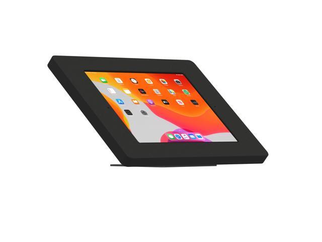 VidaMount Black Covered Home Button Enclosure and Adjustable Tilt and Swivel Desk / Table Mount [Bundle] compatible with iPad 10.2' (7th, 8th & 9th...