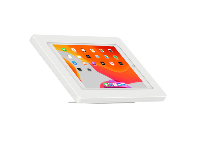VidaMount White Enclosure and Adjustable Tilt and Swivel Desk / Table Mount [Bundle] compatible with iPad 10.2' (7th, 8th & 9th Gen)