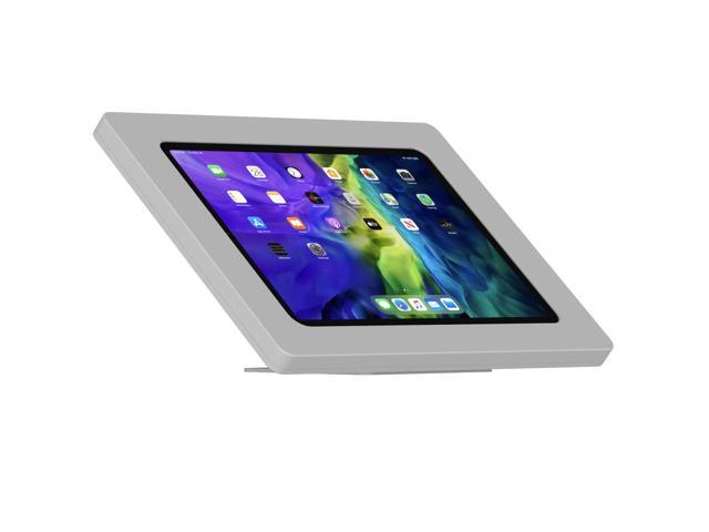 VidaMount Light Grey Exposed Rear Camera Enclosure and Adjustable Tilt and Swivel Desk / Table Mount [Bundle] compatible with iPad Pro 11'...