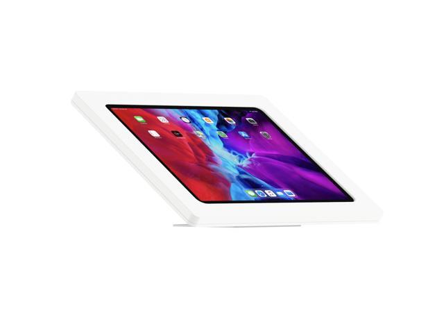 VidaMount White Exposed Rear Camera Enclosure and Adjustable Tilt and Swivel Desk / Table Mount [Bundle] compatible with iPad Pro 12.9'...