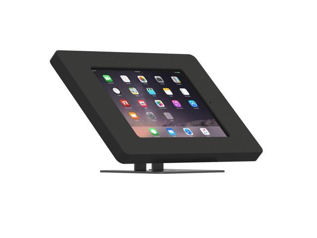 VidaMount Black Covered Home Button Enclosure and Adjustable Tilt and Swivel Desk / Table Mount [Bundle] compatible with iPad Mini 1/2/3