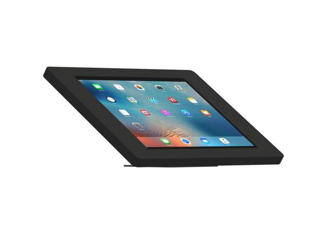 VidaMount Black Covered Home Button Enclosure and Adjustable Tilt and Swivel Desk / Table Mount [Bundle] compatible with iPad Pro 12.9' (1st/2nd Gen)