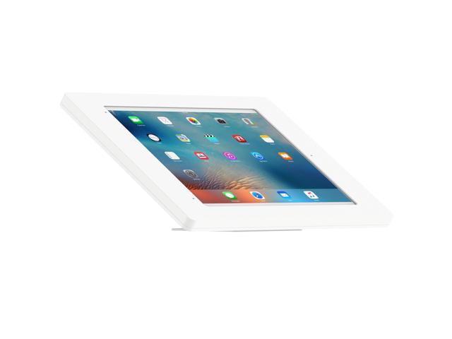 VidaMount White Covered Home Button Enclosure and Adjustable Tilt and Swivel Desk / Table Mount [Bundle] compatible with iPad Pro 12.9' (1st/2nd Gen)