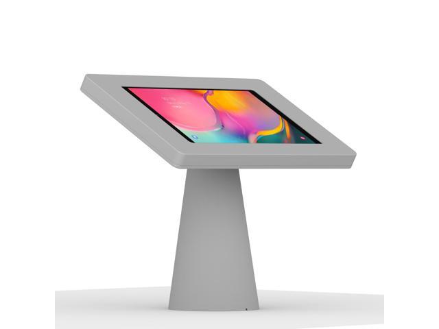 VidaMount Light Grey Enclosure and Fixed Surface Lite Desk / Table Mount [Bundle] compatible with Samsung Galaxy Tab A 10.1 (2019)