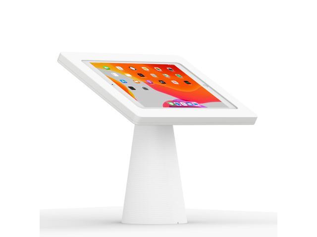 VidaMount White Exposed Rear Camera Enclosure and Fixed Surface Lite Desk / Table Mount [Bundle] compatible with iPad 10.2' (7th, 8th & 9th Gen)