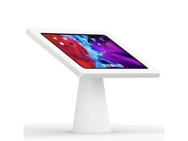 VidaMount White Exposed Rear Camera Enclosure and Fixed Surface Lite Desk / Table Mount [Bundle] compatible with iPad Pro 12.9' (4th/5th/6th Gen)