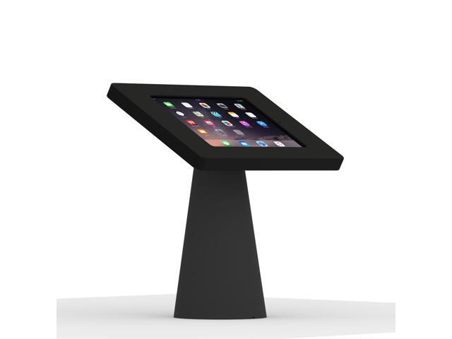 VidaMount Black Covered Home Button Enclosure and Fixed Surface Lite Desk / Table Mount [Bundle] compatible with iPad Mini 4 & 5