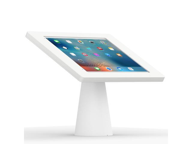 VidaMount White Covered Home Button Enclosure and Fixed Surface Lite Desk / Table Mount [Bundle] compatible with iPad Pro 12.9' (1st/2nd Gen)