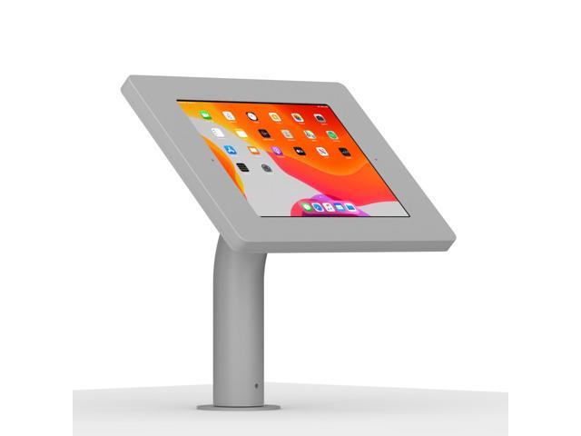 VidaMount Light Grey Covered Home Button Enclosure and Fixed Surface Wall/Table Mount [Bundle] compatible with iPad 10.2' (7th, 8th & 9th Gen)