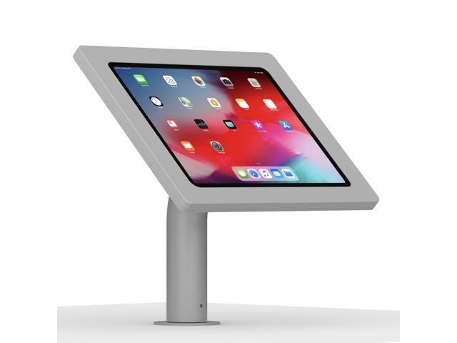 VidaMount Light Grey Exposed Rear Camera Enclosure and Fixed Surface Wall/Table Mount [Bundle] compatible with iPad Pro 12.9' (3rd Gen)