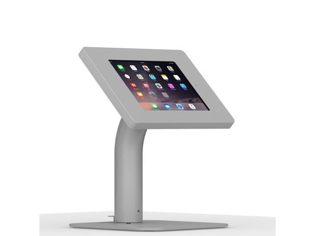 VidaMount Light Grey Covered Home Button Enclosure and Portable Fixed Stand Version 2 [Bundle] compatible with iPad Mini 4 & 5
