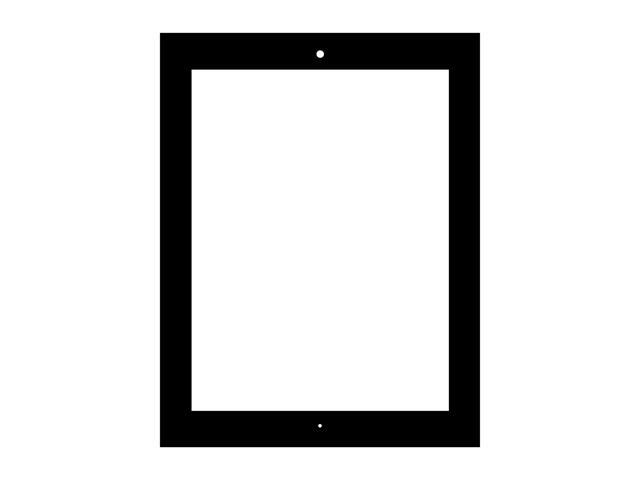 VidaMount Wall Frame Home Button Cover - iPad 2/3/4 - Black