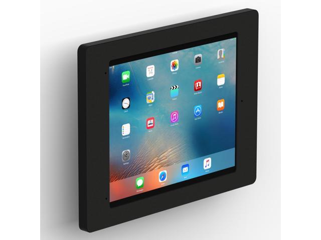 VidaMount Black Home Button Covered Enclosure and Tilting VESA Slim Wall Mount [Bundle] compatible with iPad Pro 12.9' (1st/2nd Gen)