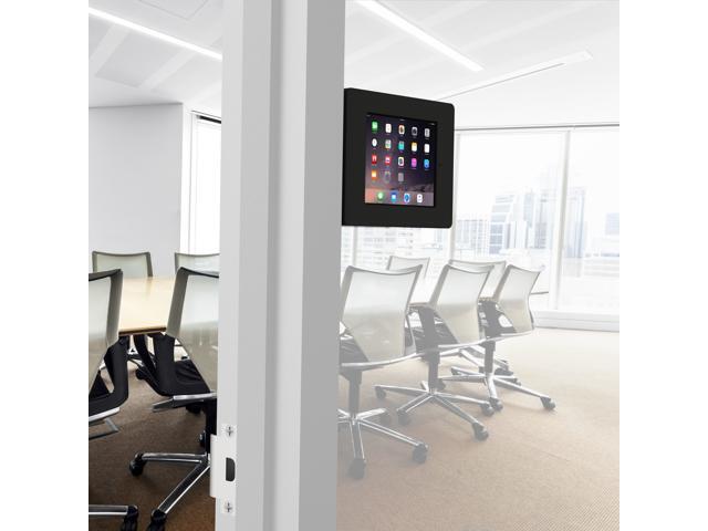 VidaMount Black Home Button Covered Enclosure and Tilting Removable Glass Mount [Bundle] compatible with iPad Mini 1/2/3