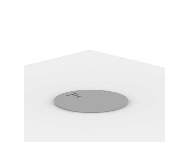 Round Base for Fixed or Flexible Surface VESA Mount - Light Grey